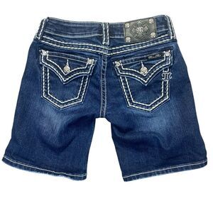 Miss Me Women's Blue Denim Shorts Size 25